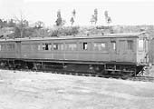 Another photograph of ex-Barry Railway Trailer coach No W4303 in Departmental use at the back of the goods yard