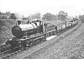 GWR 2-6-0 26xx class No 2625, a member of the Aberdare class, passes on a goods train bound for Birmingham