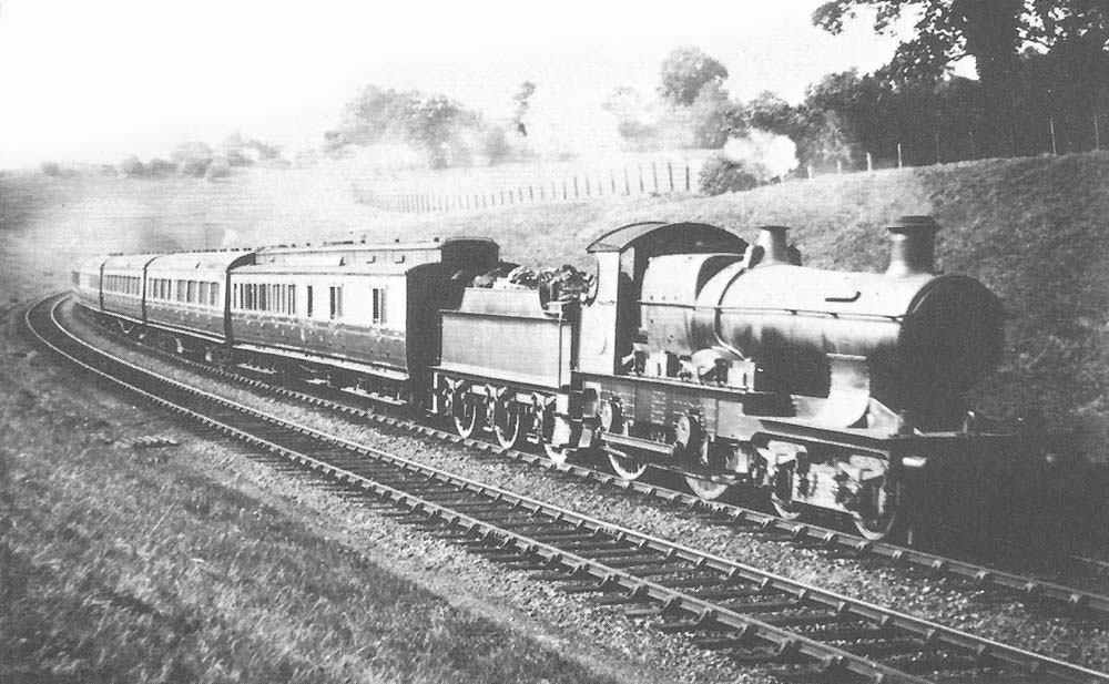 GWR 4-4-0 Atbara class No 4120 �Atbara� emerging from Wood End tunnel on a Wolverhampton to South Wales express