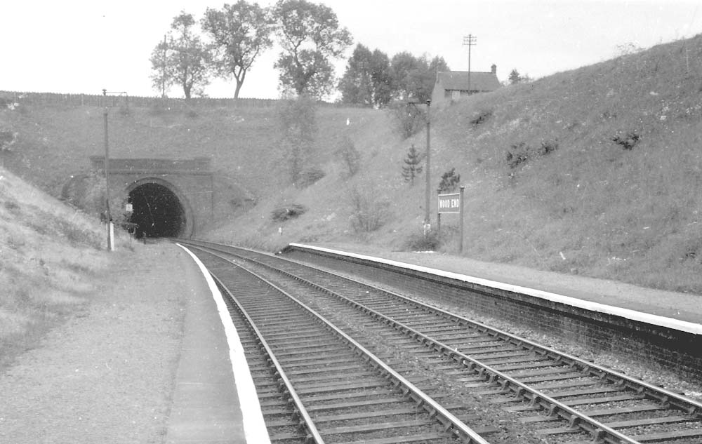 Looking towards Stratford upon Avon showing the mouth of the 175 yards long tunnel and Broad Lane perimeter wall passing over the top