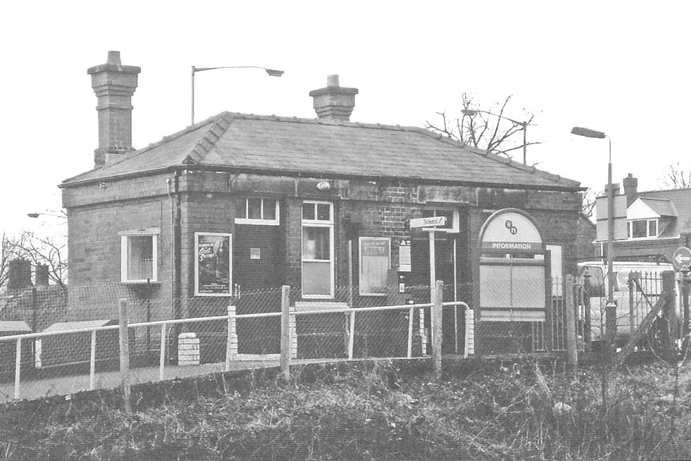 Side view of Yardley Wood Platform's Booking Office which was located adjacent to the bridge at road level