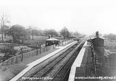Looking towards Stratford upon Avon with the down platform on the left and the up platform on the right