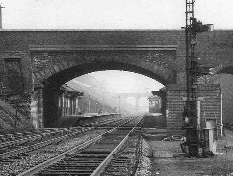 Close up showing the porter's barrow crossing which ran between the two platforms at the Birmingham end of the station