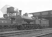 Ex-LNWR 2F 0-6-0 'Cauliflower'	No 8559 is seen standing on one of the roads in front of the shed in the late 1930s