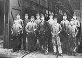 An 1892 photograph of members of Aston shed including Albert Gibbs, a driver working from the shed