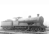 Ex-LNWR 4-6-0 Prince of Wales class No 25685 'Persia' stands fully coaled facing the shed on 4th April 1936