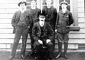 Five more members of Bedworth Station's staff pose for the camera sometime before World War One