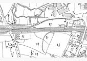 A  1912 OS Map of Bedworth Station, Goods Yard, Shed and new siding in the yard and to Bedworth Brick Works