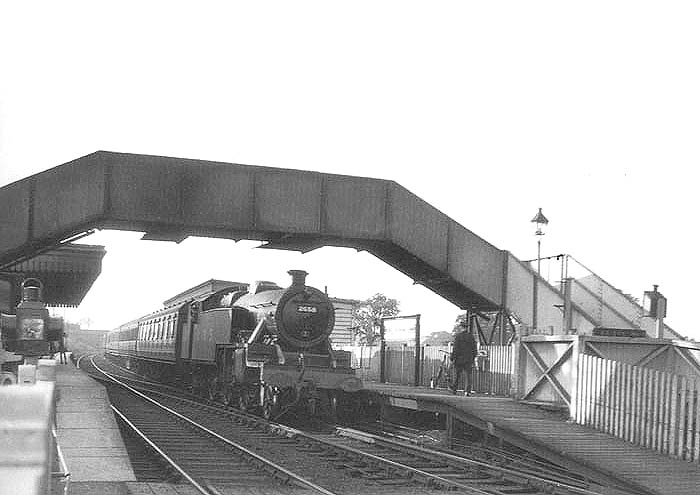 LMS 2-6-4T 4P Stanier tank No 2568 is seen standing at an all stations from Birmingham to Coventry passenger service