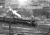 Ex-LMS 5XP Jubilee Class 4-6-0 No 45685 'Barfleur' departs from New Street with the 12:48 York to Bristol express