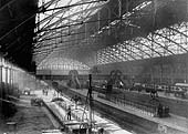 View of New Street station looking from the LNWR parcels office which was located at the East end of platform 3, circa 1880s