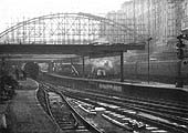 View from the former LNWR parcels sidings located at the East end of New Street station showing the final stages of the removal of Cowpers magnificent roof