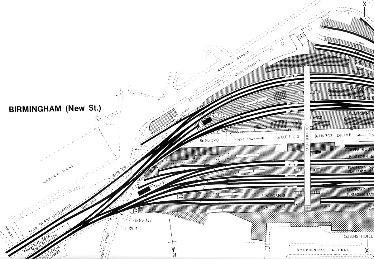 Birmingham New Street Station Part One of the schematic plan of New