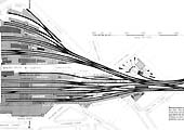 Part Two of the schematic plan of New Street station showing lines to Wolverhampton circa 1910