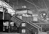 View of New Street No 3 Signal Cabin showing a new semaphore signal and bell over one of Platform 2's roads as well as the removal of the arches