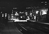 Looking West along the newly built Platform 12 from the Coventry end of the station whilst a DMU can be seen arriving at Platform 11 on 22nd May 1965