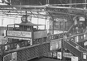View of New Street station's No 3 Signal Cabin under the LMS' ownership showing various modifications including the erection of a clock above the cabin