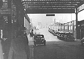 View looking West up Queens Drive towards Hill Street with the Midland portion on the left and the LNWR portion on the right