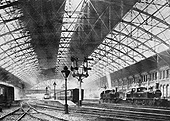 View looking towards Wolverhampton from the spare carriage sidings located on the East side of the station with Platform Two seen immediately ahead