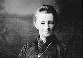 A photograph of Sarah Hatfield, wife of Clifton Mill Station's stationmaster from about 1880 to 1894