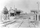Looking in the direction of Rugby with the signal cabin and main station building being located on the left