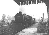 A pair of ex-LMS 4-6-0 'Black 5s', No 5419 and No 5430, pass Clifton Mill station on an up express in 1947