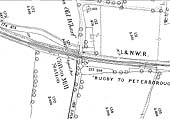 Ordnance Survey Map showing Clifton Mills station and up siding revised in 1912 and published 1913