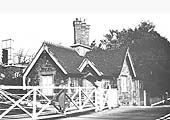View of the station's master's house which was located at the end of Coundon Road station's up platform next to the level crossing