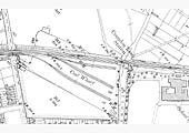 A 1903 Ordnance Survey map showing Coundon Road station and the Coal Wharf built on the opposite side of the road