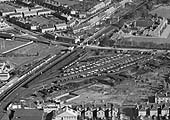 Another 1934 aerial view of Coundon Road station, the level crossing and its very busy Coal Wharf