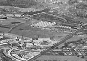 A 1931 aerial view of Holyhead Road with Coundon Coal Wharf and station in the distance