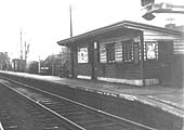 View of the original station's up platform building which accommodated the booking office, the waiting room and a porter's room