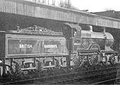 Another view of ex-MR 4-4-0 2P No 40443 standing at platform 1 on an up service to Rugby circa 1949