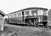 A rare view of the Michelin Type 9 railcar's rear end, said to have been taken at Coventry in April 1932