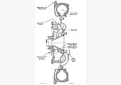 A cross sectional view of one of the Armstrong Siddeley Rail Car's Pneumatic Tyred Wheel