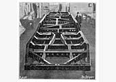 View of one the Coventry Railcar's chassis frame being erected at one of Armstrong Siddeley's workshops
