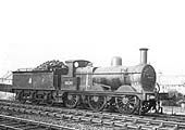 Ex-Midland Railway 2F 0-6-0 No 58293 stands alongside Quinton Road at Coventry shed yard in the mid 1950s