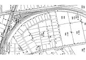 A 1904 Ordnance Survey Map of Coventry Shed showing the shed up graded with four-roads and the 'Coal Hole' alongside the shed