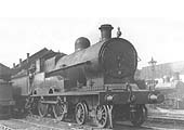 Ex-LNWR 4-4-0 3P George V class No 5320 'George V' is seen standing on the coaling road in front of Coventry shed