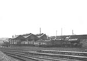 A classic view of Coventry shed and yard with LMS coal wagons and ex-LNWR and LMS locomotives on shed