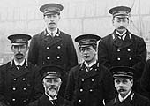 A posed photograph of senior LNWR staff with John James King is second from the right on the front row