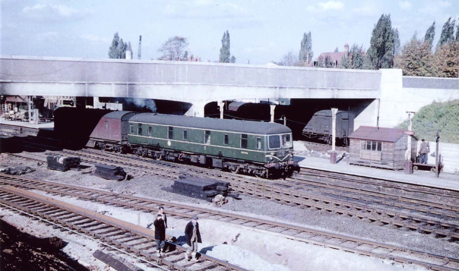 A later view of British Railways Non-ganwayed Motor Parcel Van M55998 standing at Platform One 