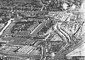 Another 1920 aerial view of Coventry Goods Yard this one showing the long siding on the left which led to the coal wharfs