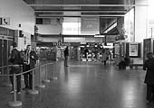 Looking along the main concourse towards the automatic gates leading to the four platforms