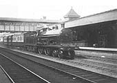 An unidentified LNWR 4-4-0 'George the Fifth class locomotive on an up express from Birmingham through Coventry
