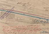 Notes on the 1891 LNWR plan of the new footbridge show the dates and names of recipients