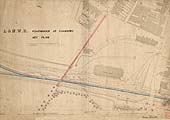 An 1891 L&NWR Plan showing the proposed footbridge from Spencer Park to Grovenor Road