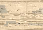 Ordnance Survey map showing goods yard, station & shed first surveyed in 1887 and published in 1888