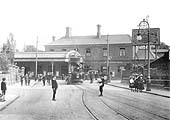 Another view looking from Eaton Road towards Coventry station showing an open top tram at the terminus