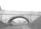 View of Coventry Loop Line under construction with the over bridges complete but still with the contractor's temporary track in place